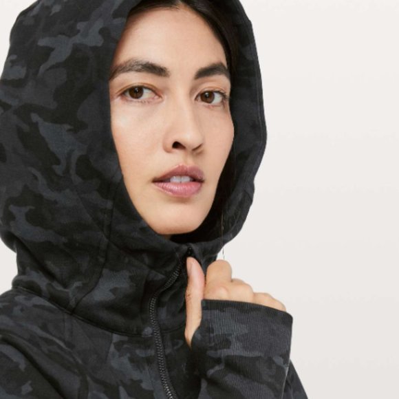 Lululemon Scuba Hoodie Light Cotton Fleece - Incognito Camo Black - Picture 4 of 9